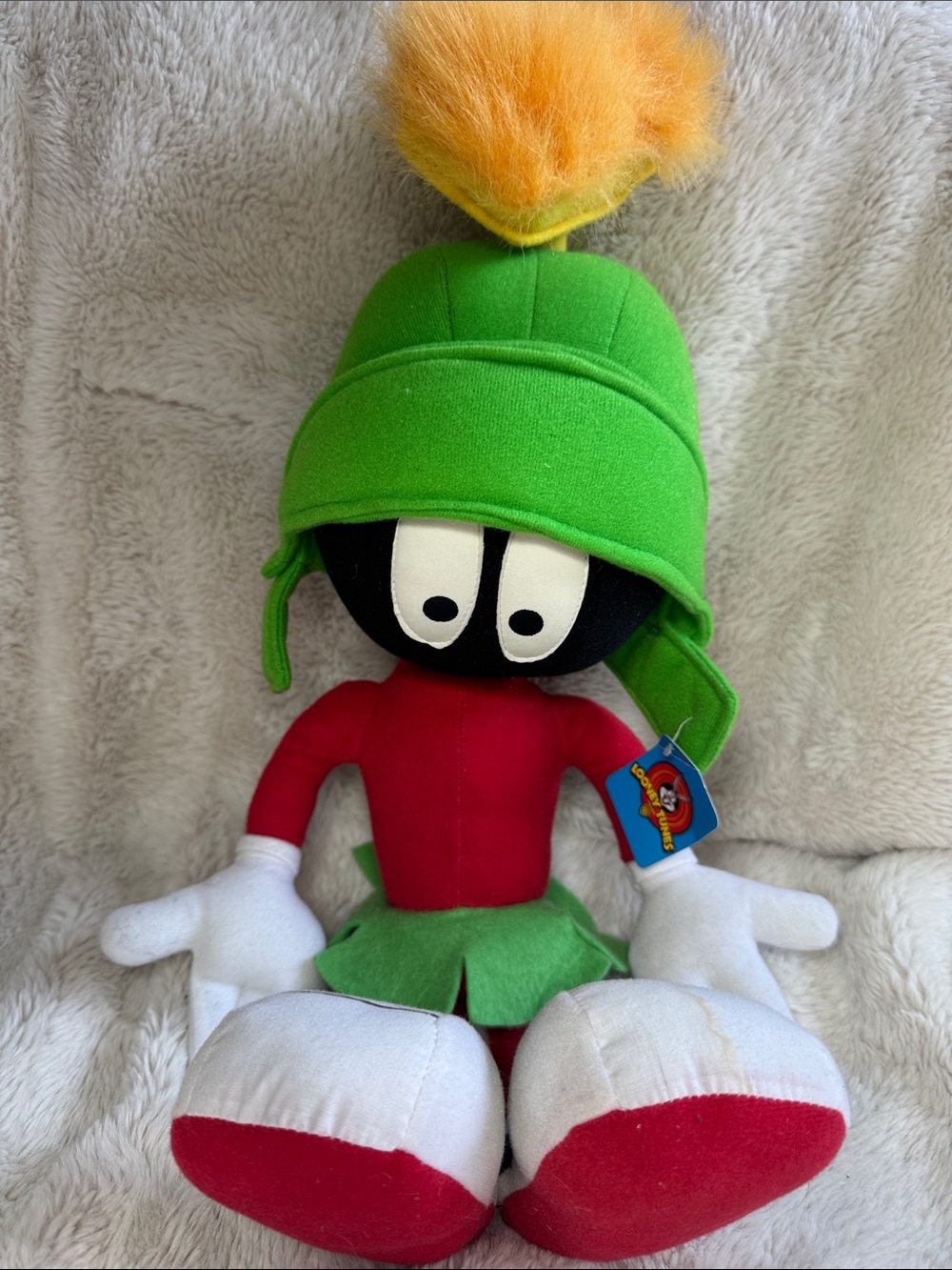 Marvin The Martian Looney Tunes Plush With Tag Ganz 12" Green Hat Stuffed